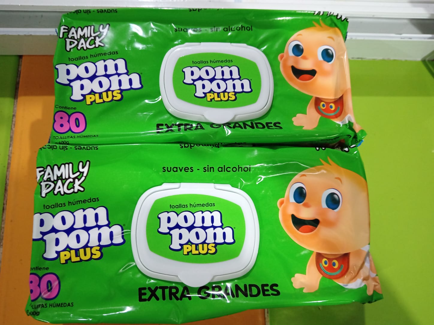 PAQ TOALLITAS HUMEDAS POM POM PLUS EXTRA GRANDE 80UN
