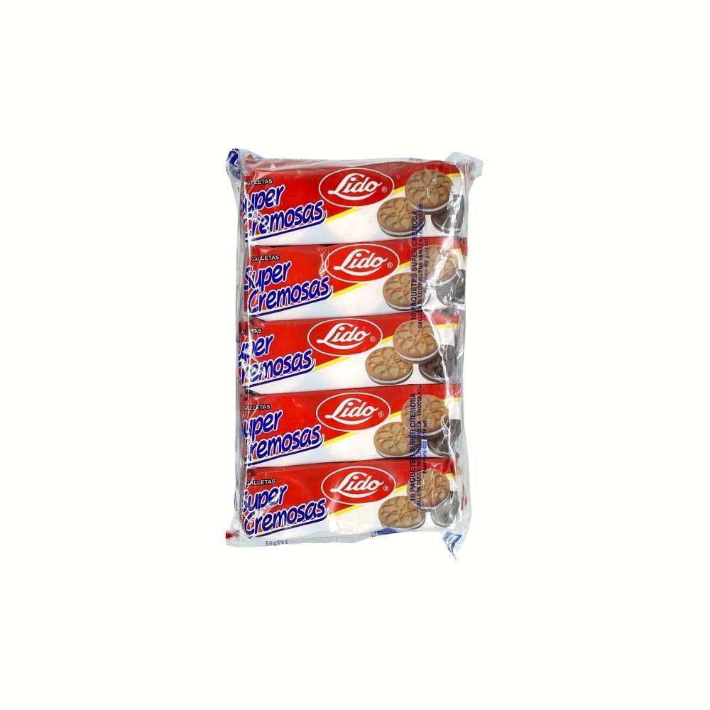 GALLETAS CREMOSA LIDO 12 PQ
