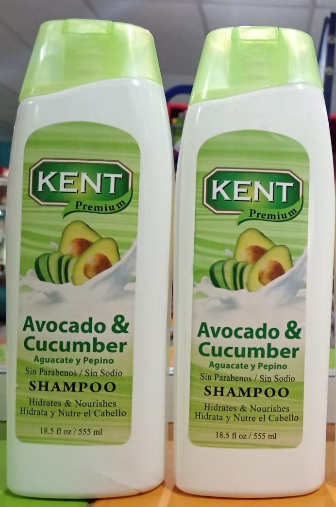 SHAMPOO KENT AGUACATE Y PEPINO 555ML