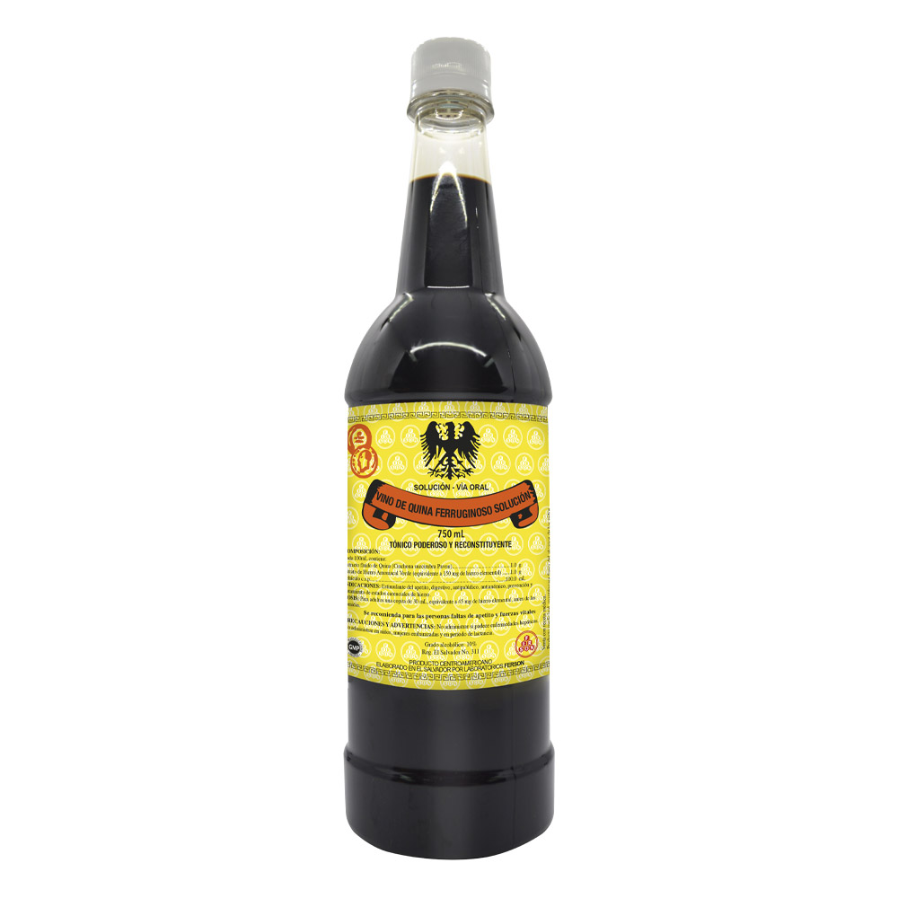 VINO DE QUINA FERUGINOSO SOLUCION 750ML