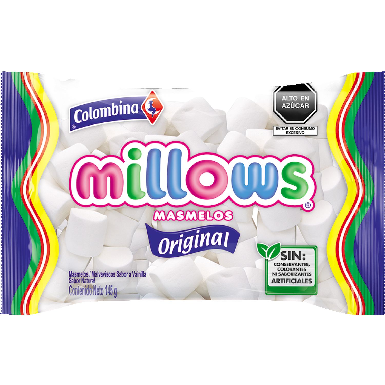 MALVAVISCOS COLOMVINA 310G  BICOLOR