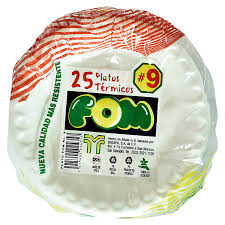 PLATO FOM  PACHO # 9  25 UNIDADAS