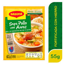 SOPAS MAGGI  POLLO CON ARROZ