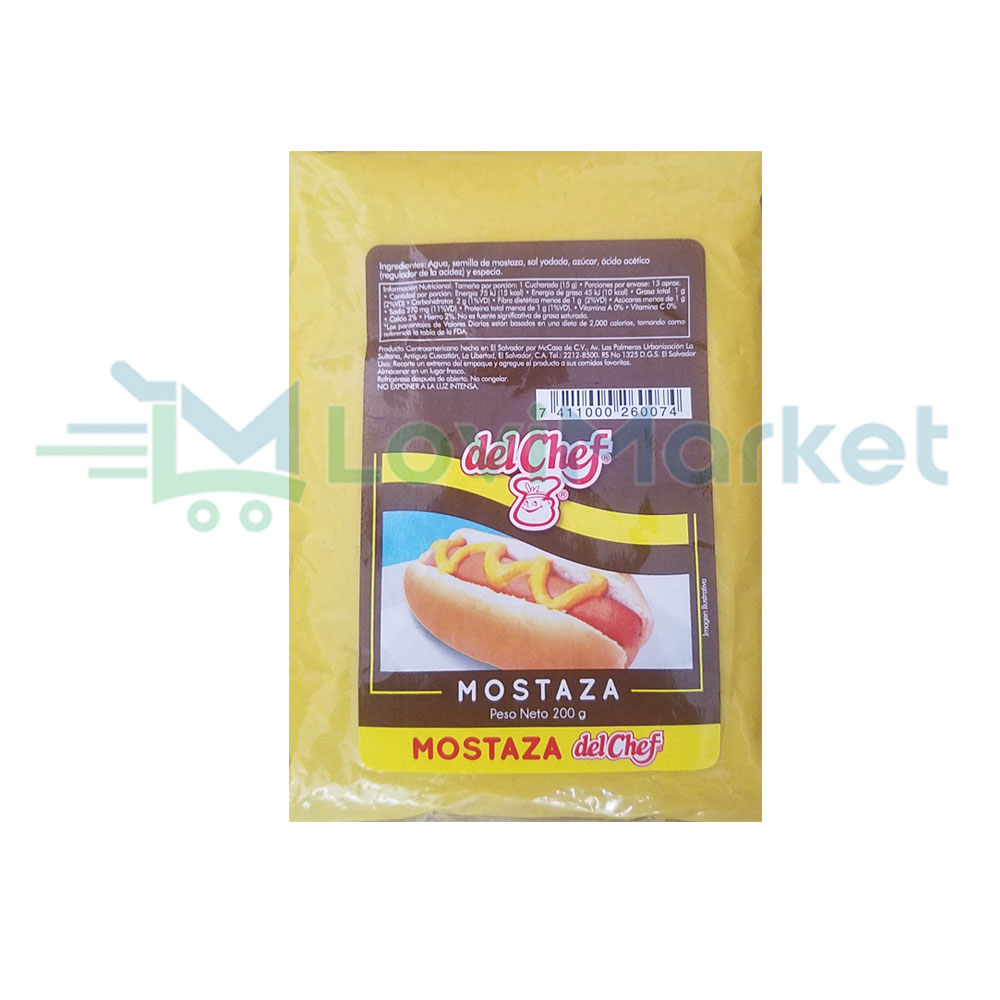 MOSTAZA 180 G DELCHEF