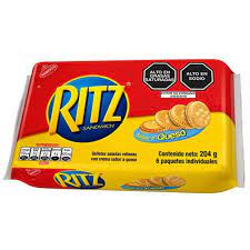 GALLETA RITZ 12 PAQUETITOS SABOR QUESO