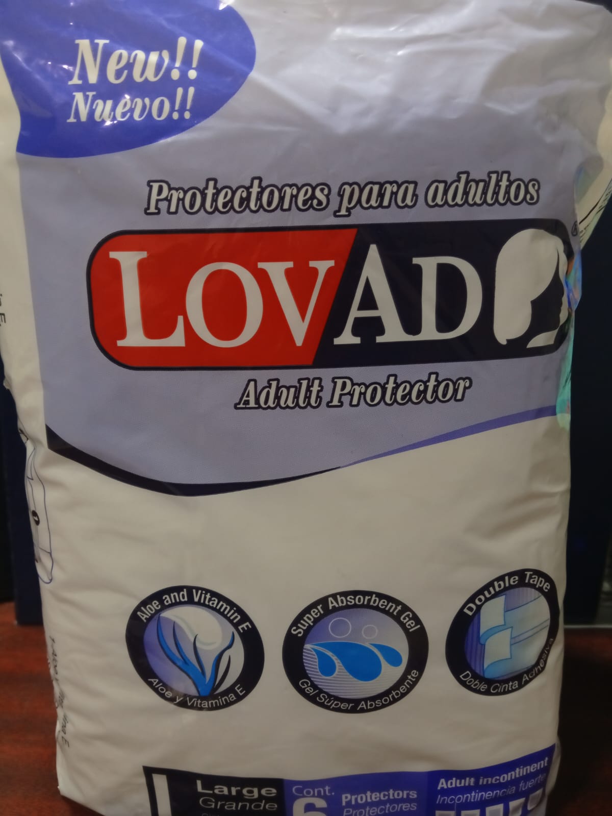 PAÑAL PARA ADULTO 6 UNIDADES
